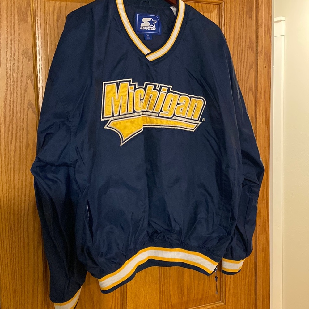Vintage Starter University of Michigan Windbreaker Jacket